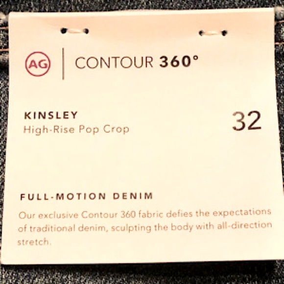 “NEW” AG Adriano Goldschmied Kingsley 360° High-Rise Pop Crop Jean - Picture 5 of 9